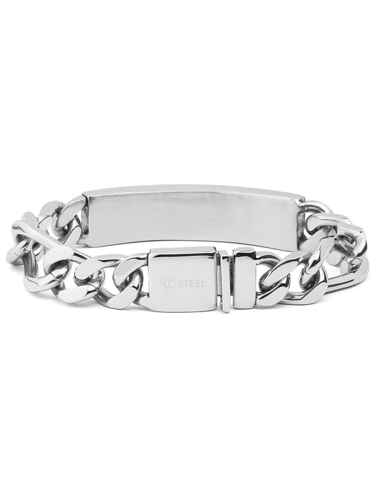 The Aloura Men's Engravable ID Bracelet 