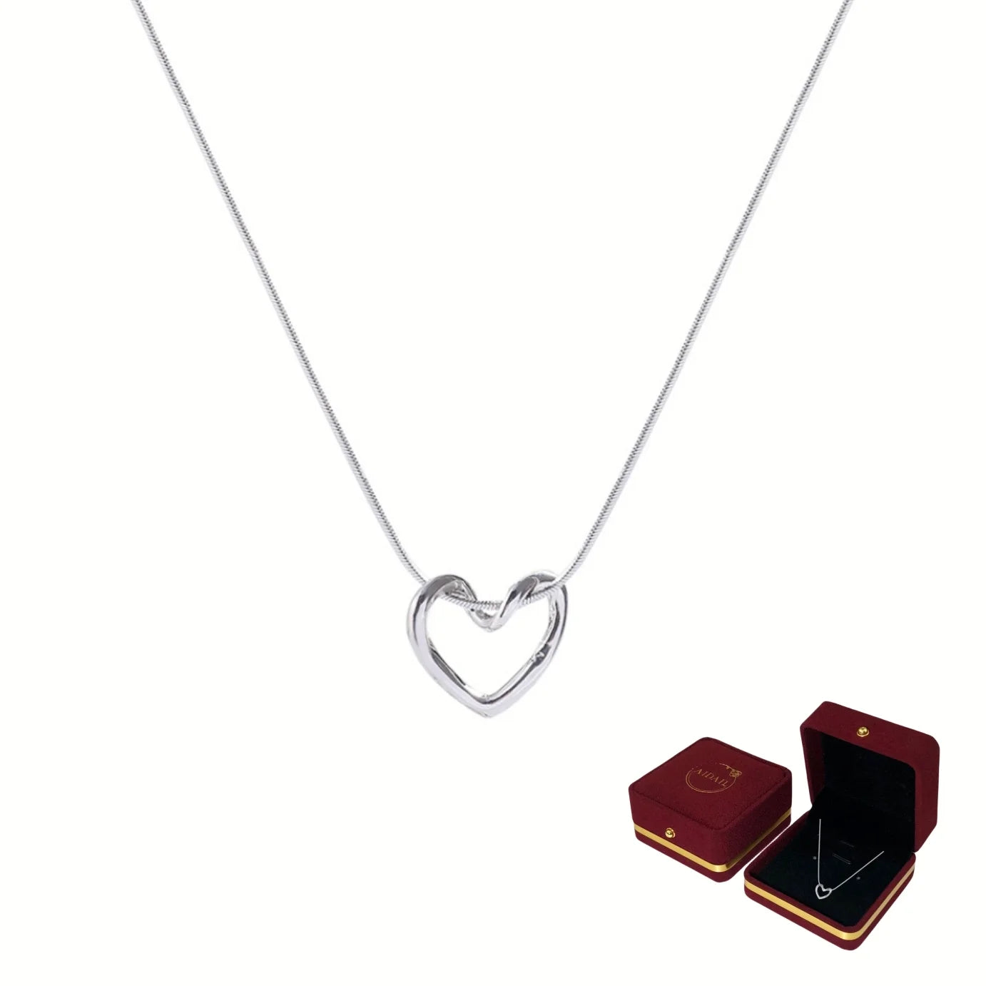 The Aloura Open Heart Necklace