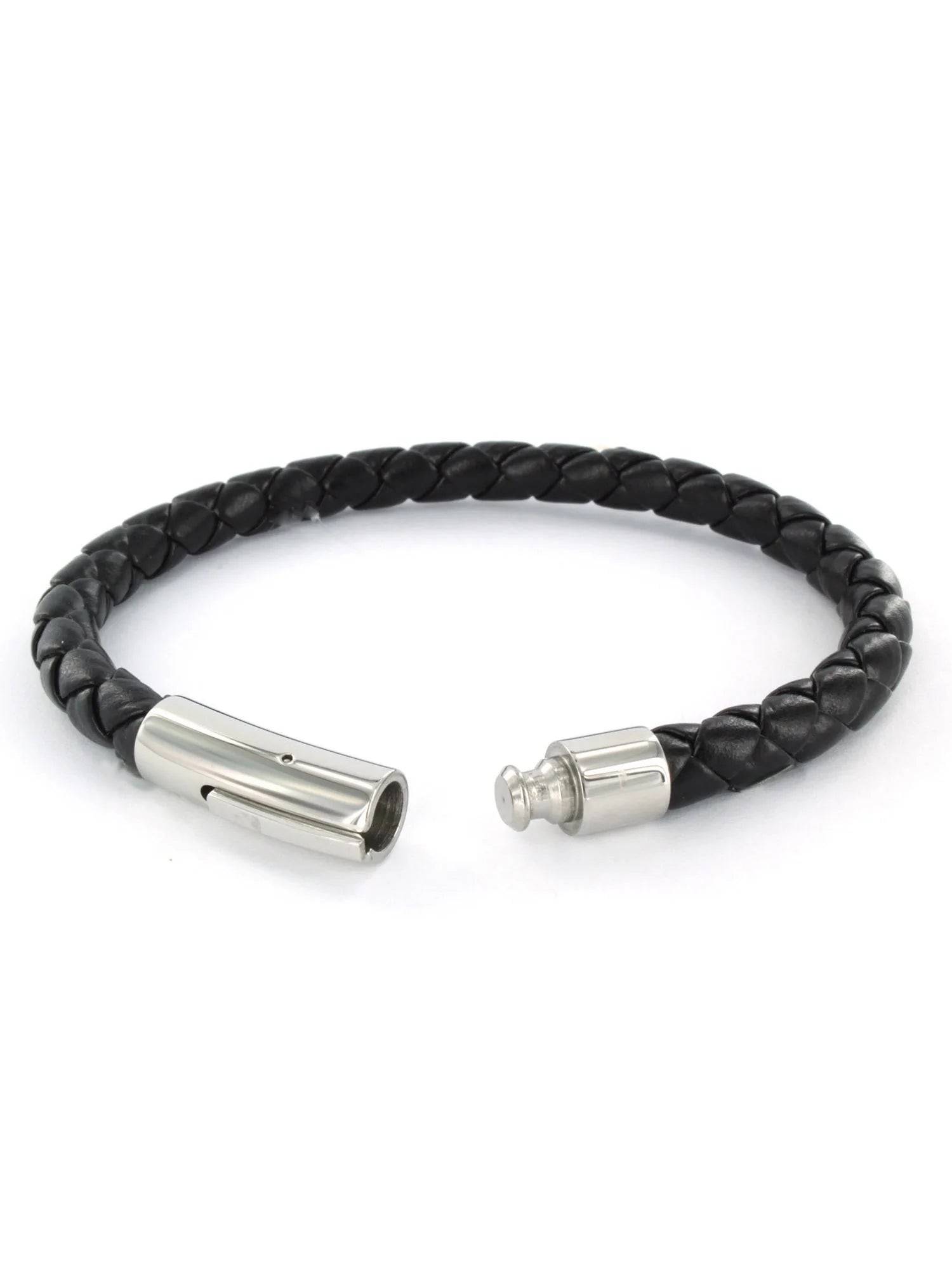The Aloura Men's Leather Braided Bracelet