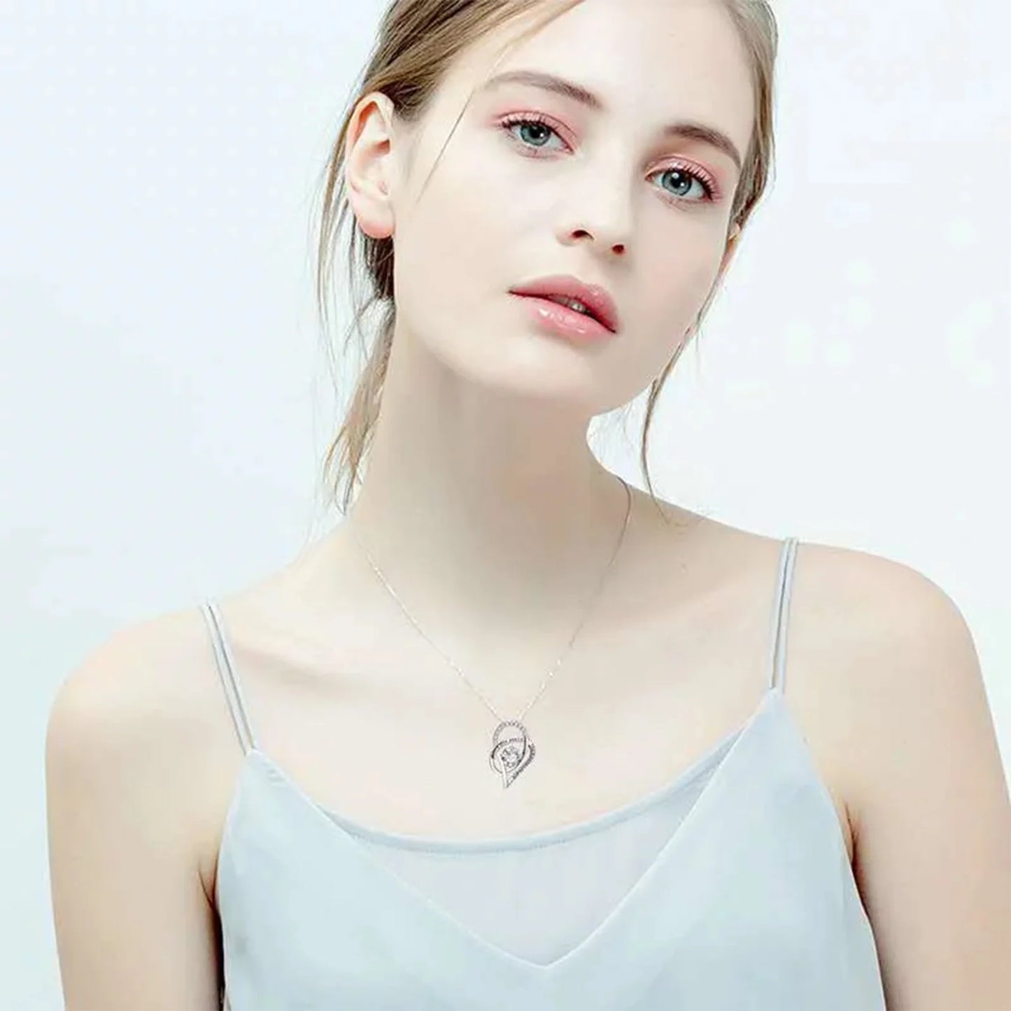 The Aloura Sterling Silver Love Necklace