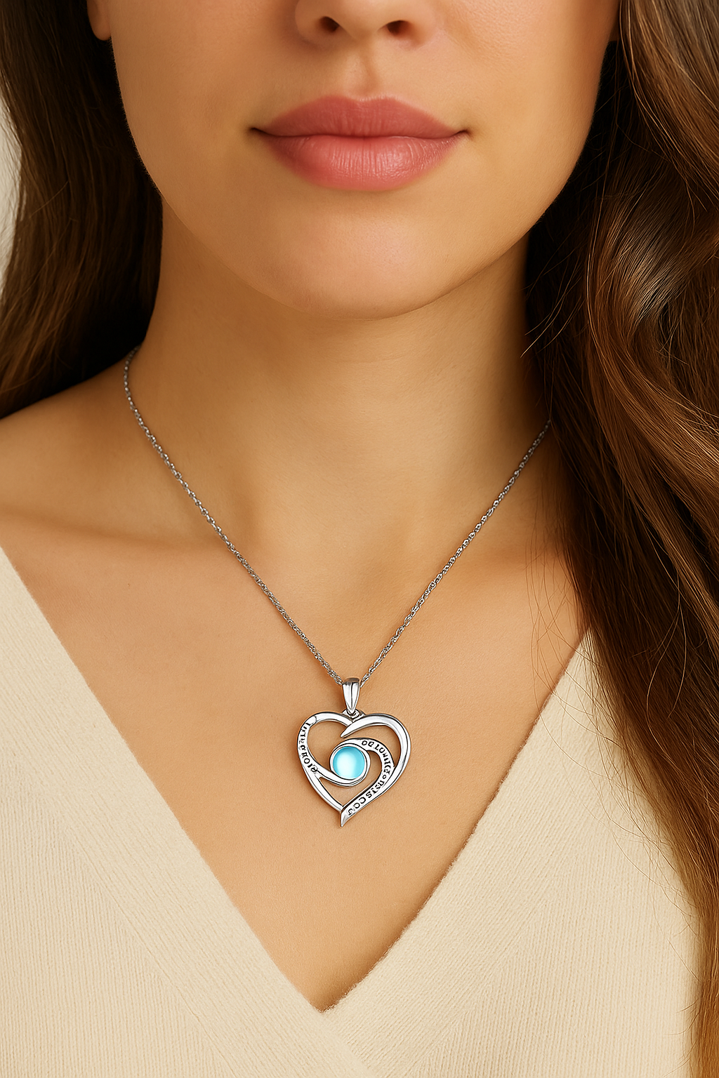 The Aloura "I Love You to Moon and Back" Necklace