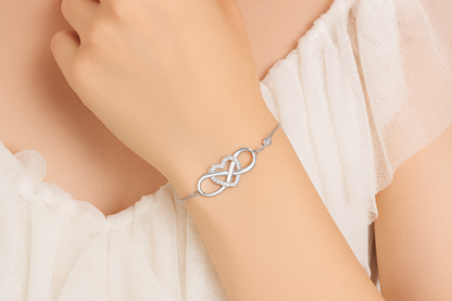 The Aloura Eternal Love Heart Bracelet