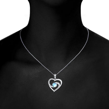 The Aloura "I Love You to Moon and Back" Necklace