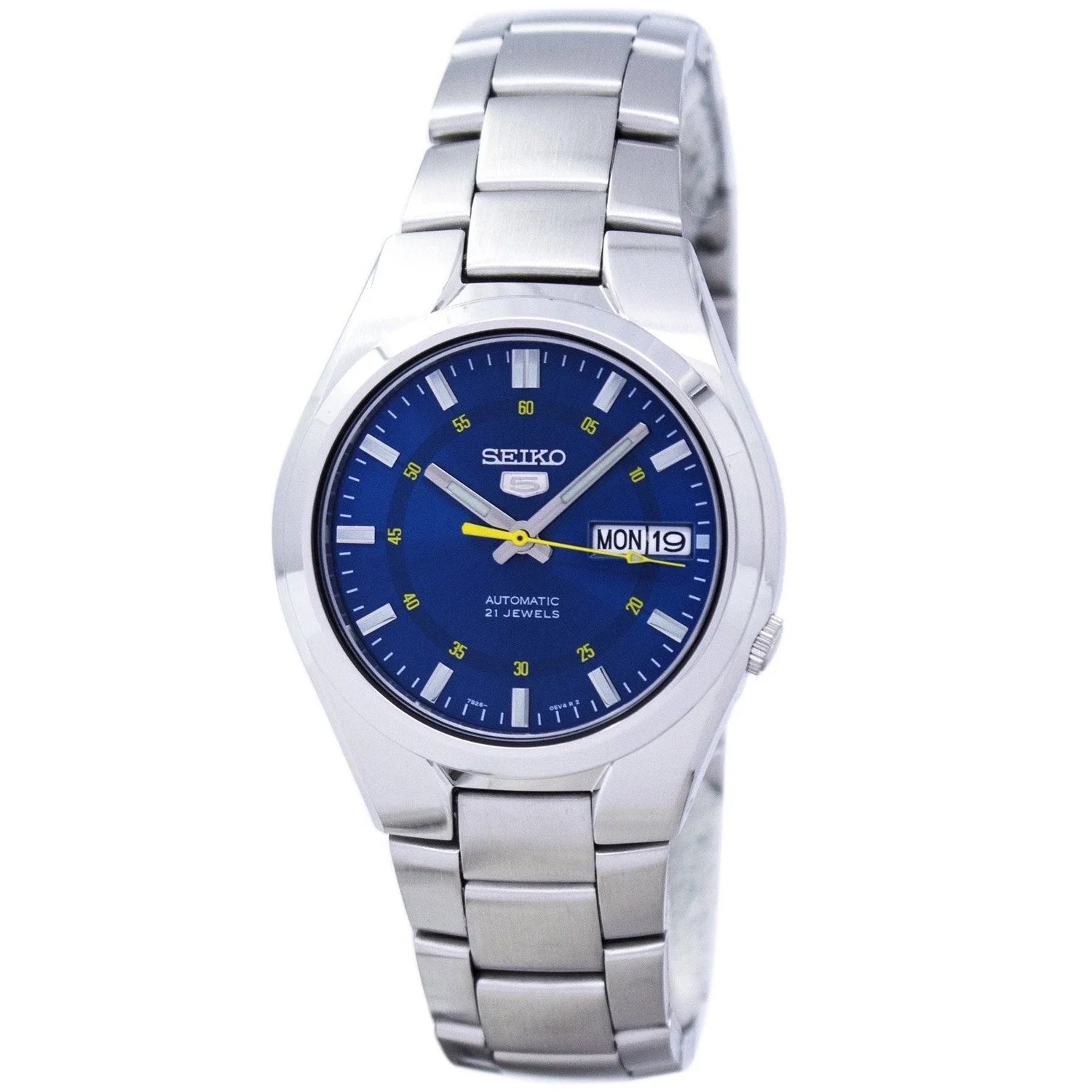 Men's Seiko 5 Automatic SNK615K Blue Stainless Steel Watch