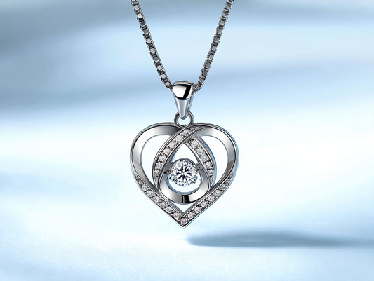 Valentine's Day Heart Pendant Necklace
